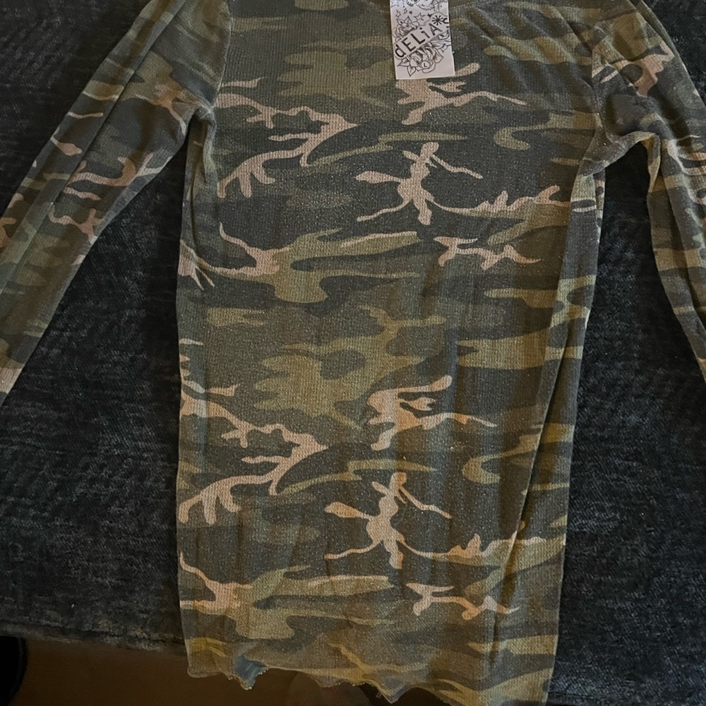 Camo Long Sleeve Top